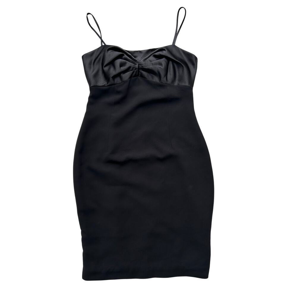 🥶 Maggy London Black Sweetheart Neckline Knee Length Dress Size 10